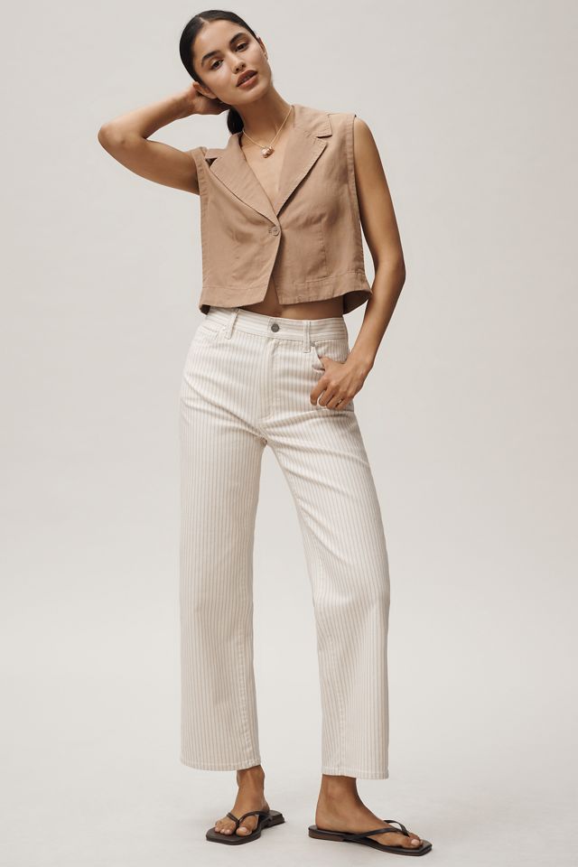 Maeve Linen Blend Buttonfront Vest  #2