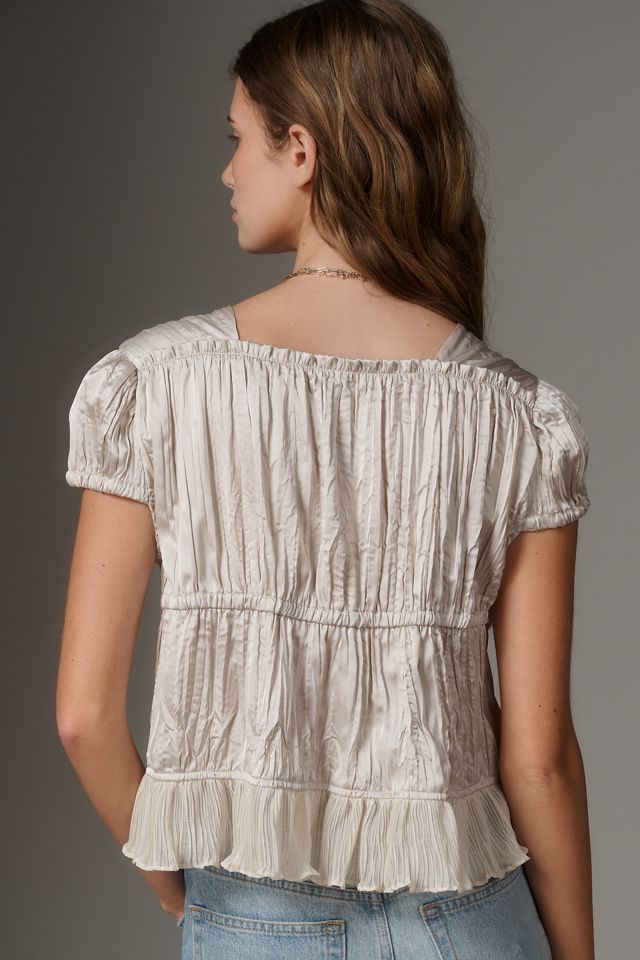 Gypsohilla♡極美品 Tuck me blouse 2way Tuck Blouse | gypsohila