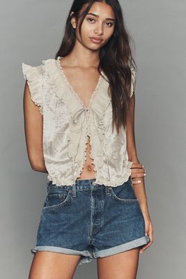 Mariana Sleeveless Tie-Front Top by Anthropologie