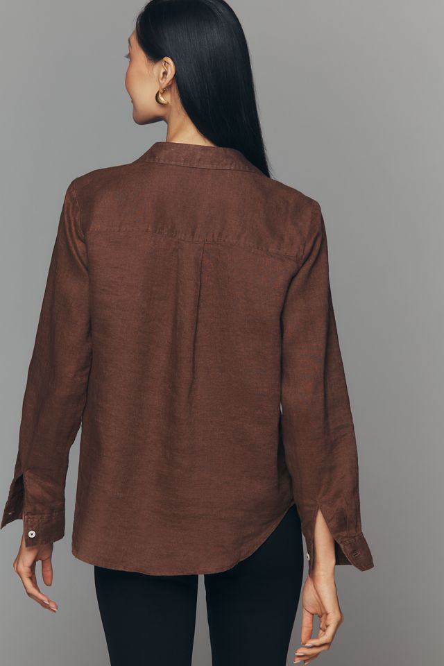 Kate 100% European Linen Classic Buttondown Shirt #2