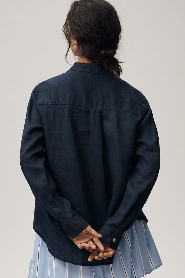 Camicia Classica con Bottoni Kate in Lino Europeo #2