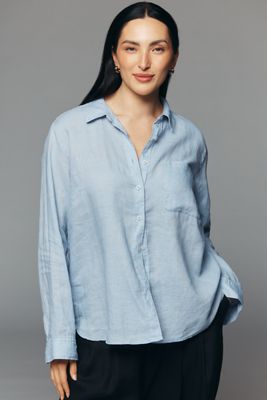Kate 100% European Linen Classic Buttondown Shirt