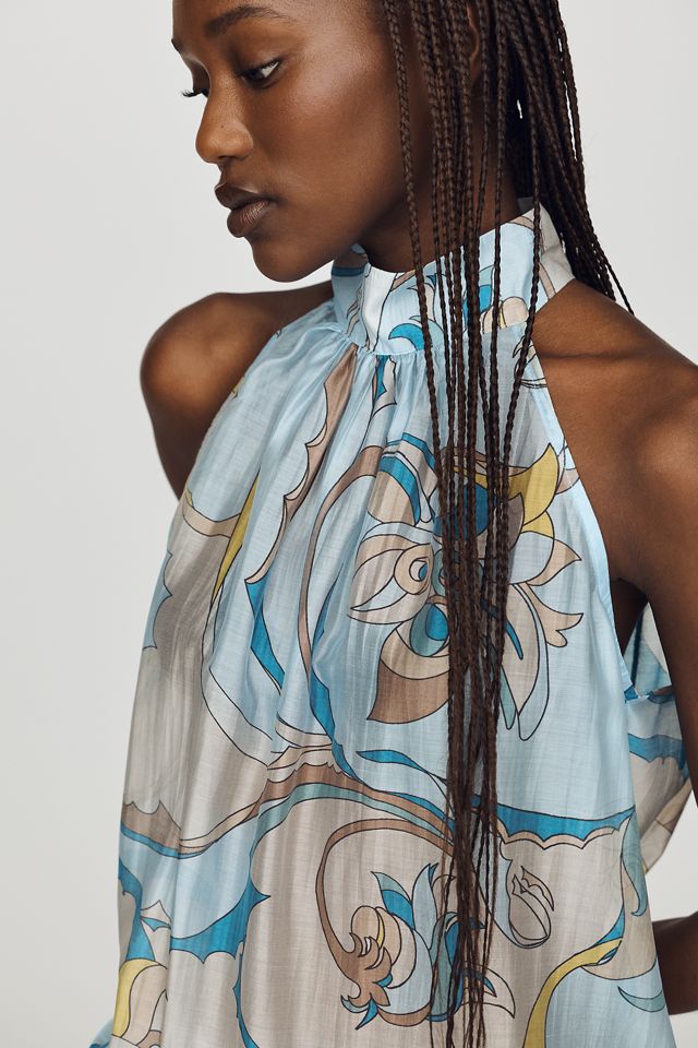 Maeve High-Neck Sheer Top | Anthropologie
