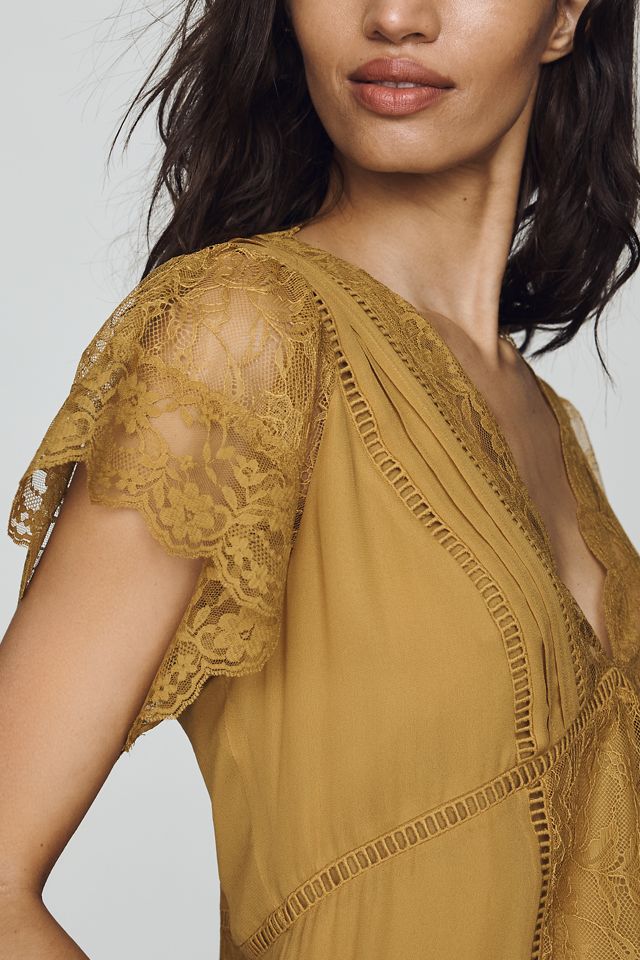 By Anthropologie Mixed Lace Top #3