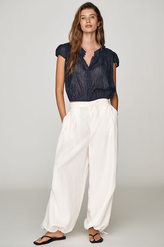 By Anthropologie Smocked Bubble Blouse #3