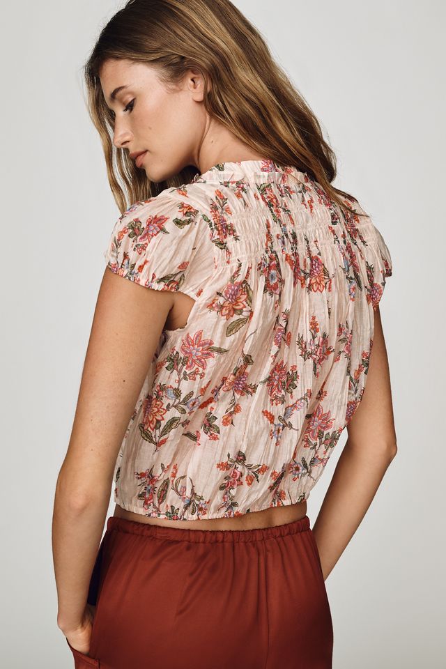 By Anthropologie Smocked Bubble Blouse #2