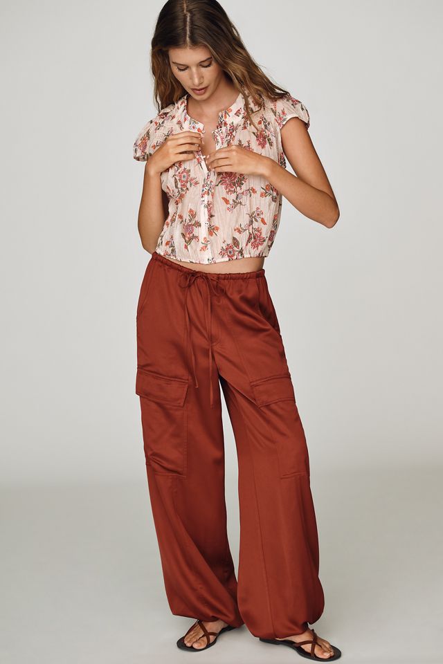 By Anthropologie Smocked Bubble Blouse #3