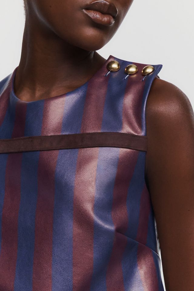 Maeve Faux Leather Tank #2