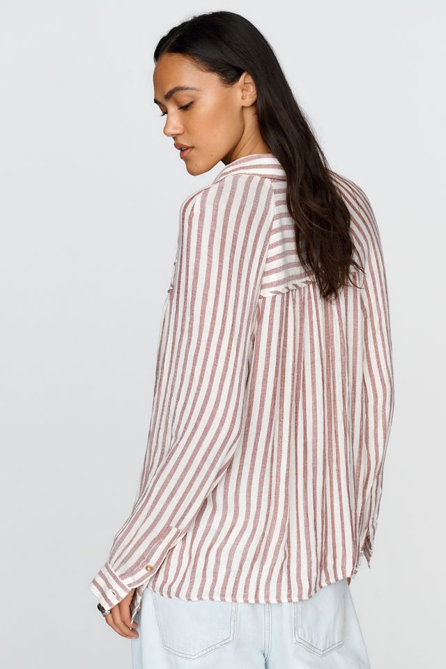 Pilcro Ruched-Yoke Buttondown Shirt #3