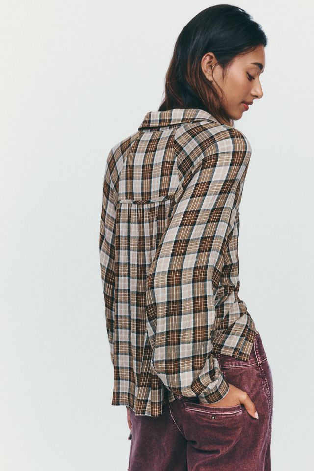 Pilcro Ruched-Yoke Buttondown Shirt #2