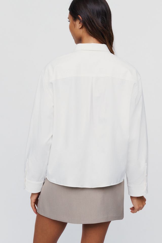 Maeve Shrunken Bennet Curved Hem Buttondown Shirt #3
