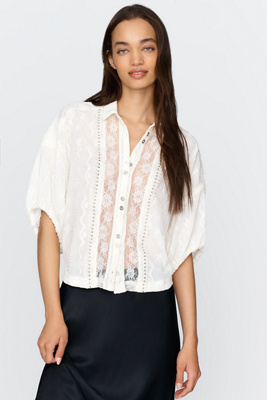 Pilcro Quincy Lace Blouse by Anthropologie