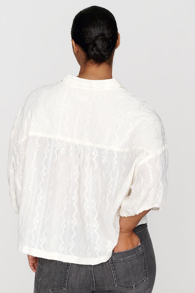Pilcro Quincy Lace Blouse #6