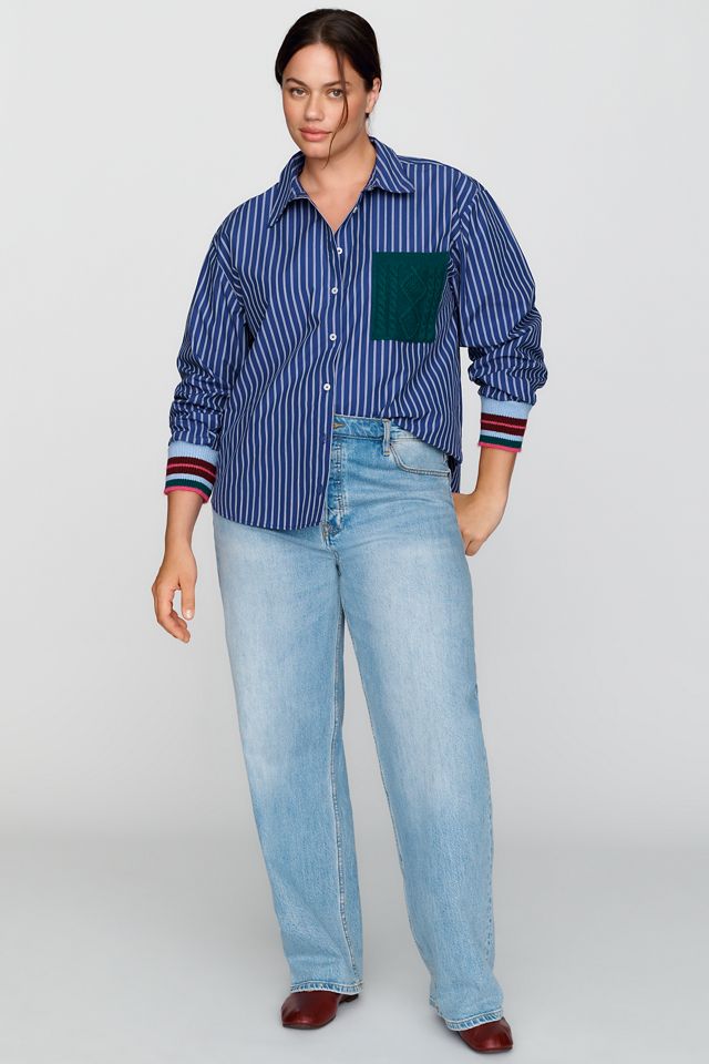 Maeve Shrunken Bennet 100% Cotton Buttondown Shirt #5