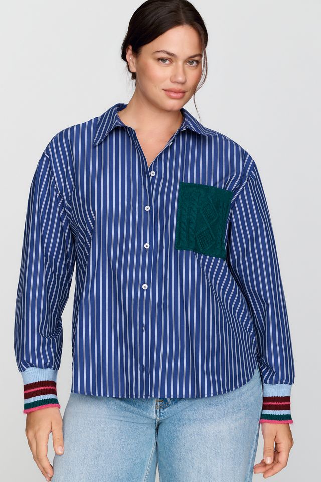 Maeve Shrunken Bennet 100% Cotton Buttondown Shirt #6