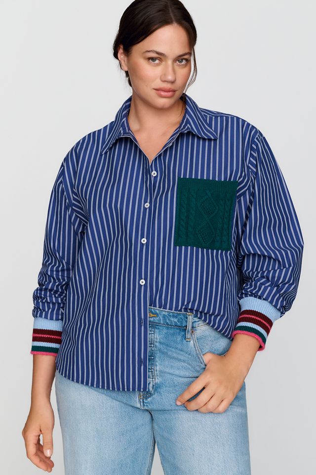 Maeve Shrunken Bennet 100% Cotton Buttondown Shirt #4