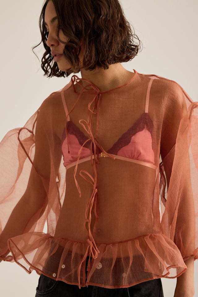 ESTHE Volume Organza Bow Top #2