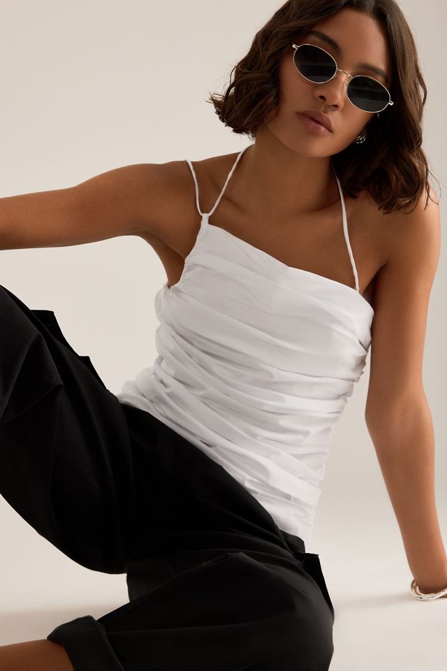 ESTHE Ruched Asymmetric Top #2
