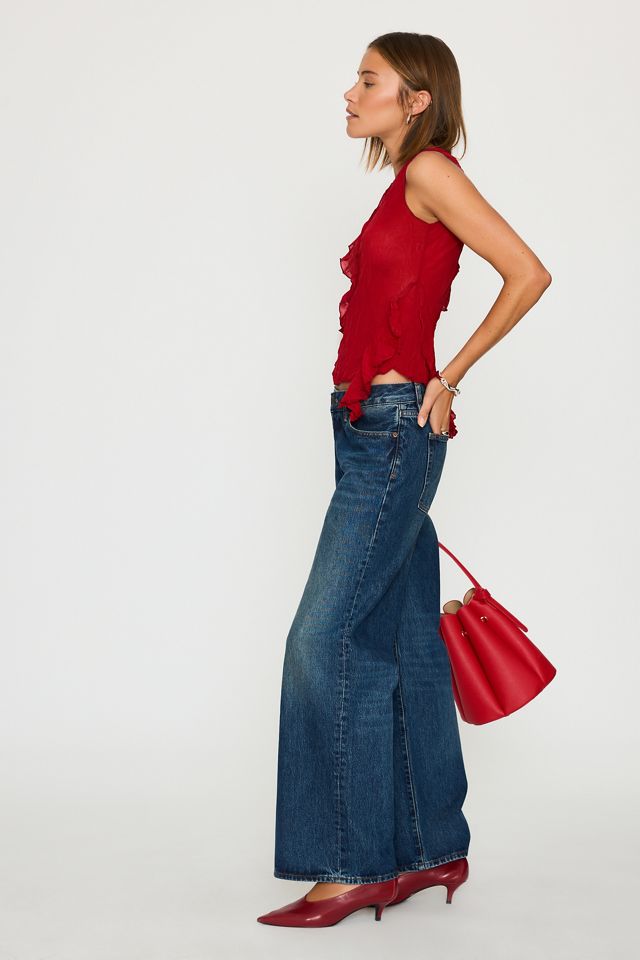 ESTHE Asymmetric Ruffle Tank Top #3