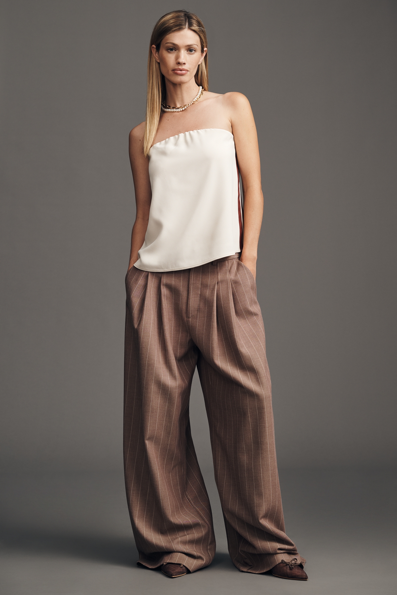 Maeve Strapless Flowy Top