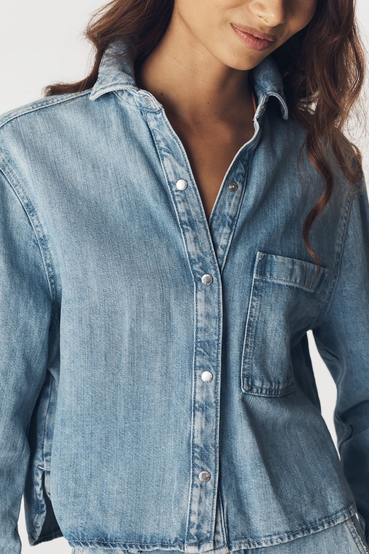 7 For All Mankind Ivy Denim Buttondown Shirt