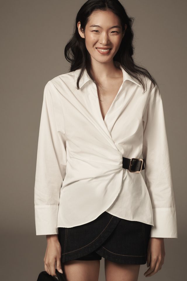 By Anthropologie Buckle Blouse #3