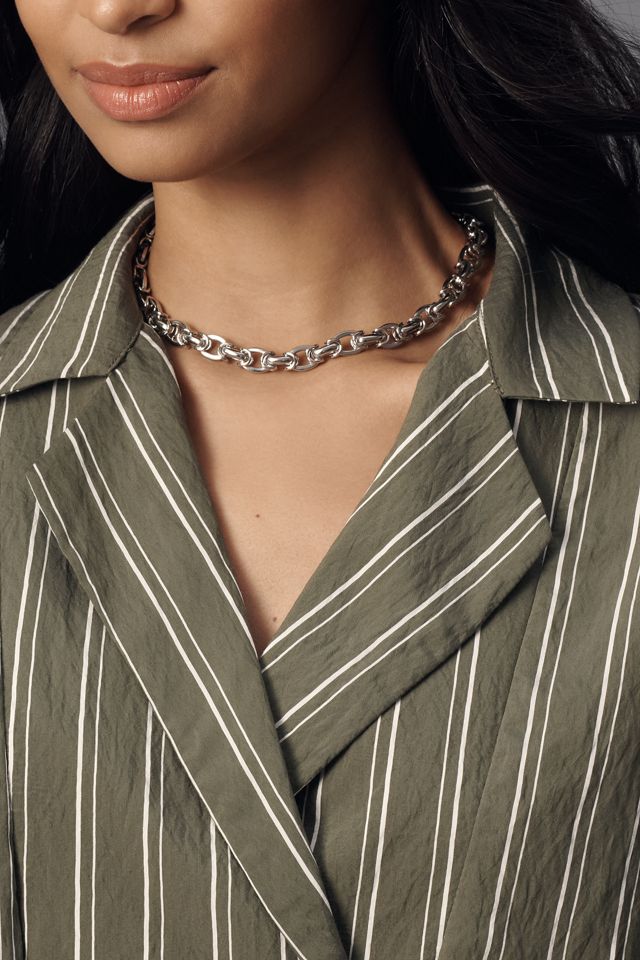 The Dylon Short-Sleeve Wide-Placket Top: Striped Edition #6