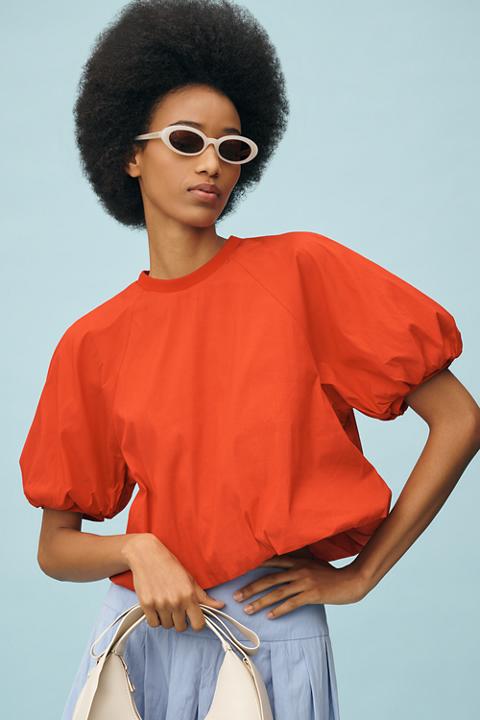 Maeve Short-Sleeve Crew-Neck Top