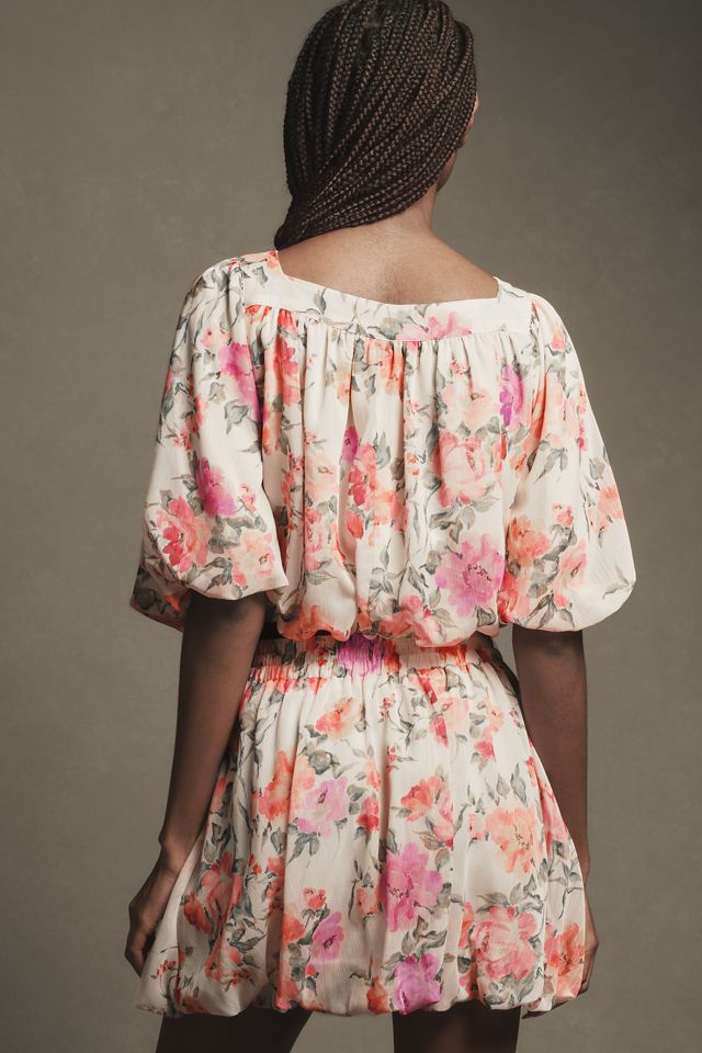 By Anthropologie Bubble-Hem Babydoll Blouse #1
