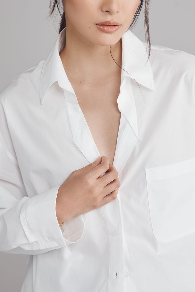 Maeve Long-Sleeve Buttondown Shirt #2