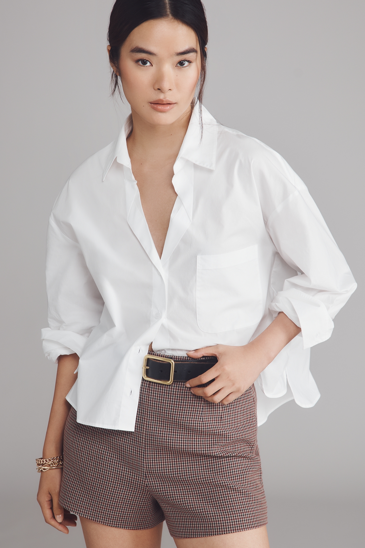Maeve Long-Sleeve Buttondown Shirt