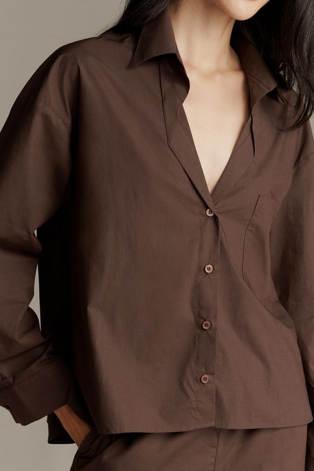 Maeve Long-Sleeve Buttondown Shirt #2