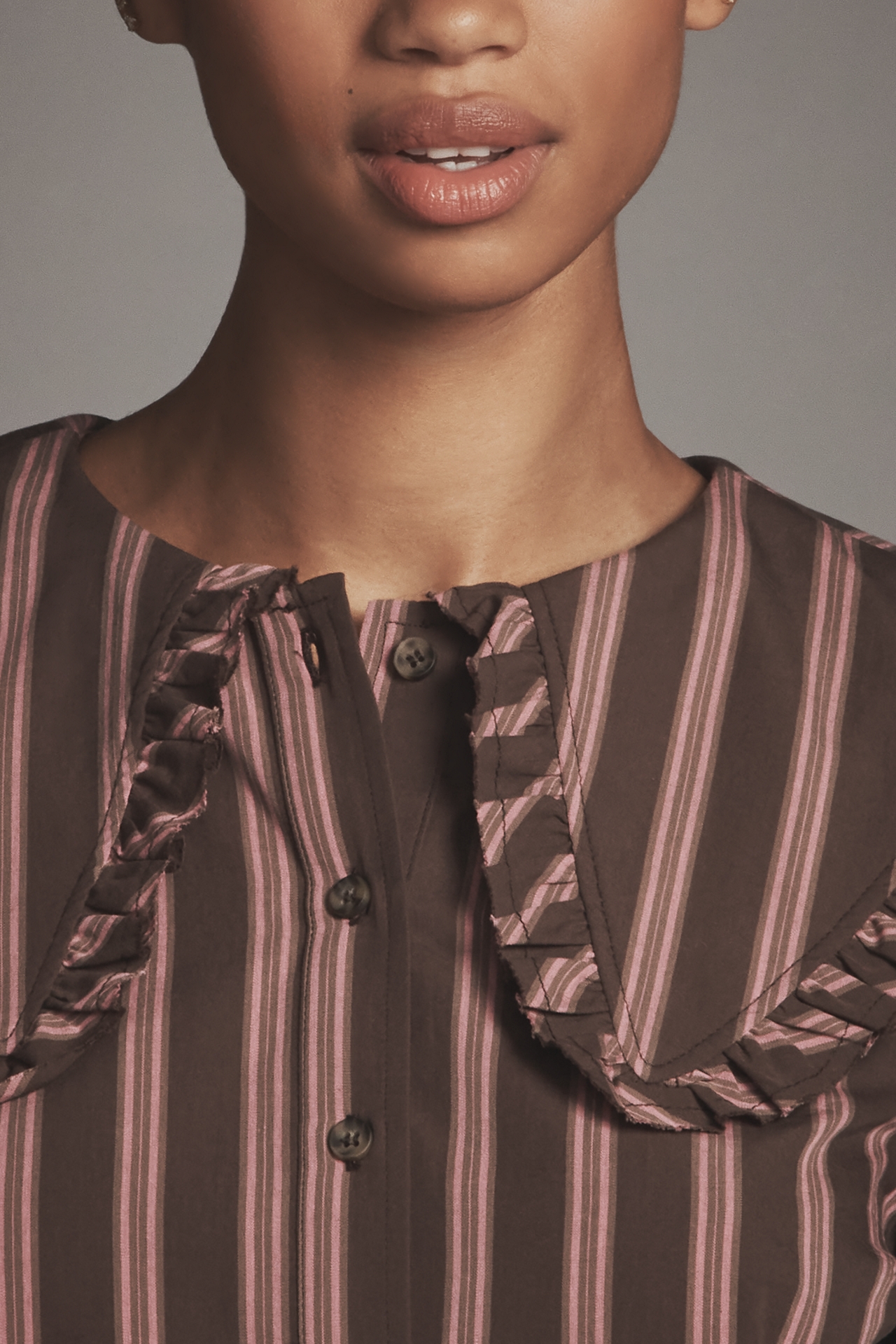 Maeve Cotton Long-Sleeve Collared Blouse