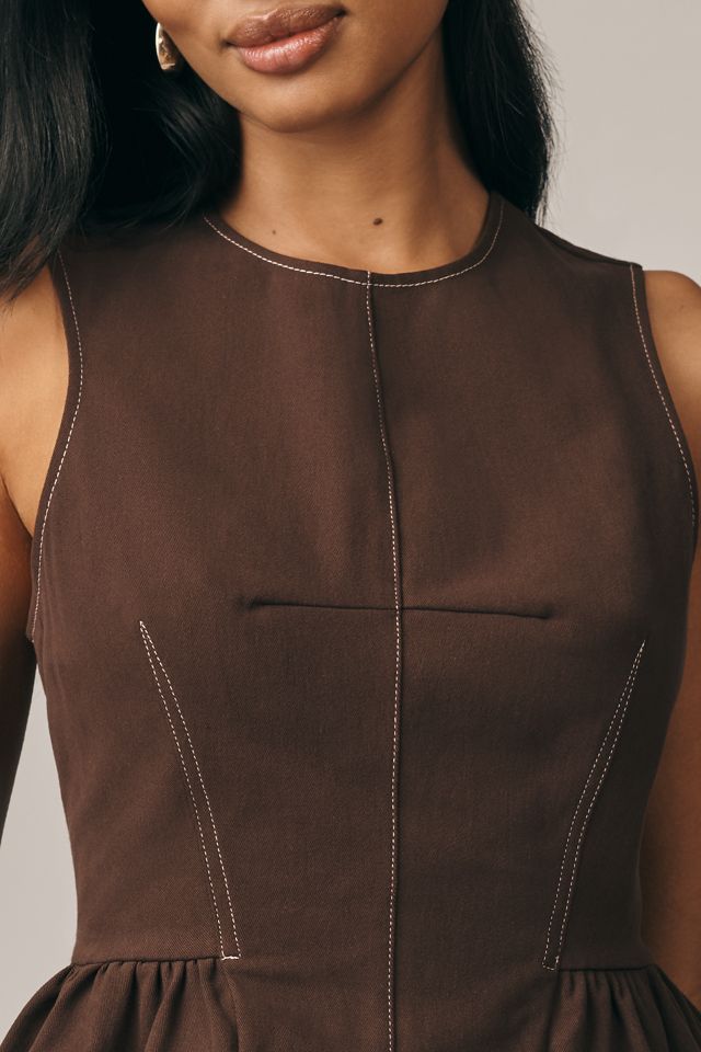 Maeve Crew-Neck Peplum Tank Top #3