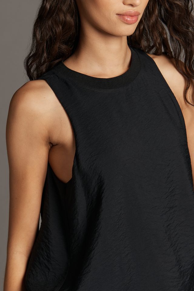 By Anthropologie Sleeveless Crew-Neck Textured Blouse #2