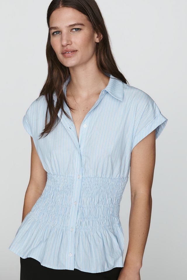 Maeve 100% Cotton Smocked Blouse #3