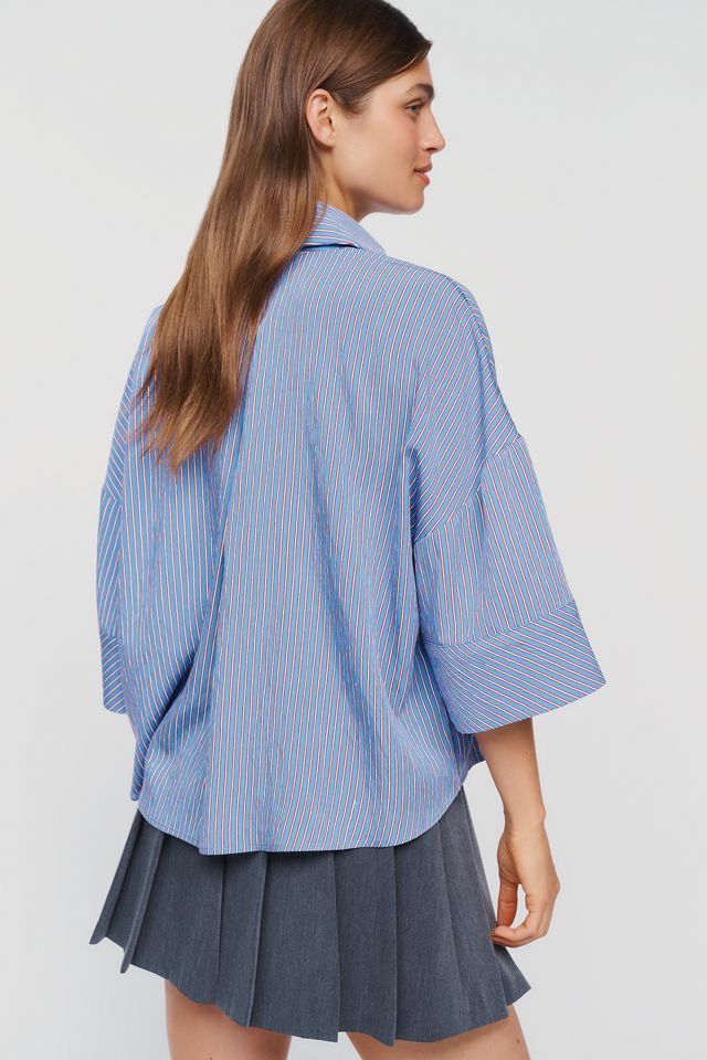 Maeve Wide-Cuff Buttondown Shirt #2