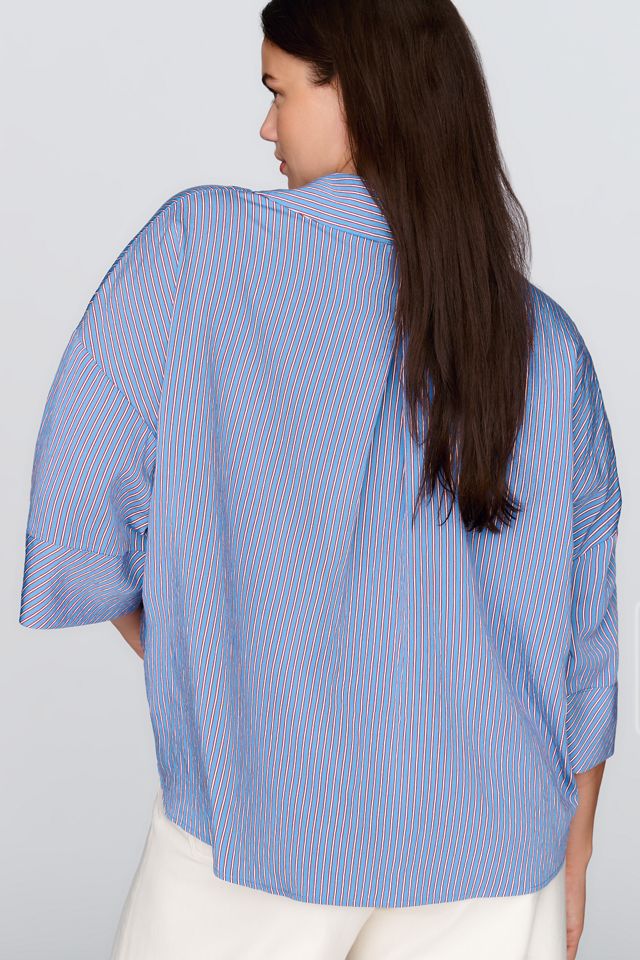 Maeve Wide-Cuff Buttondown Shirt #7