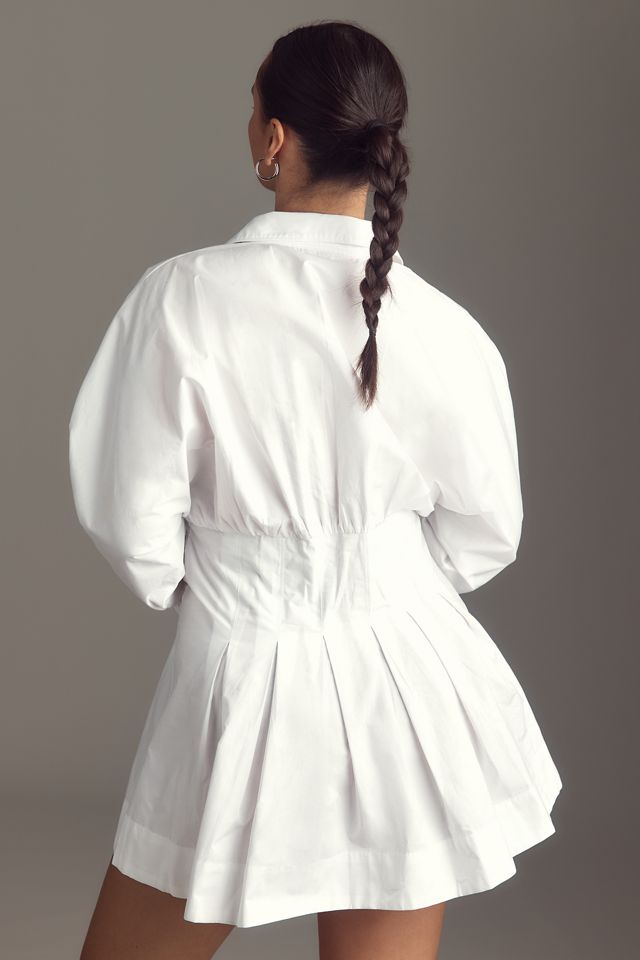 Maeve Long-Sleeve Cinched Buttondown Shirt #5