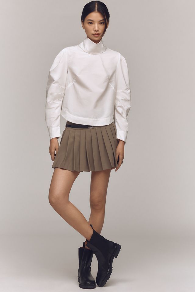 Haut à Manches Longues et Col Montant By Anthropologie avec Épaules Arrondies #2