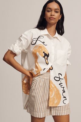 MAEVE THE BENNET BUTTONDOWN SHIRT BY MAEVE: NOVELTY EDITION 