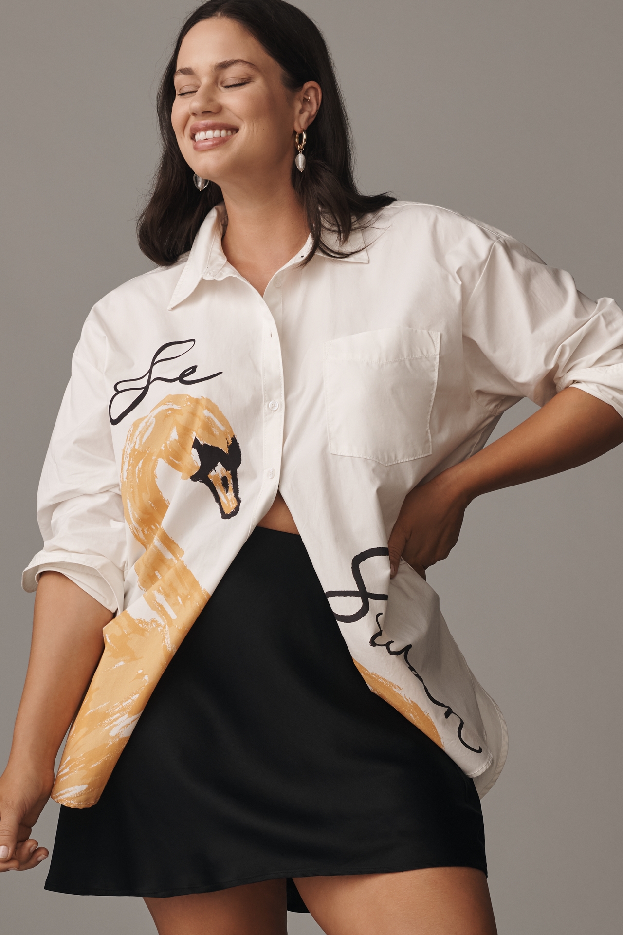 The Bennet Buttondown Shirt by Maeve: Novelty Edition