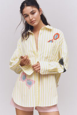 MAEVE THE BENNET BUTTONDOWN SHIRT BY MAEVE: NOVELTY EDITION 