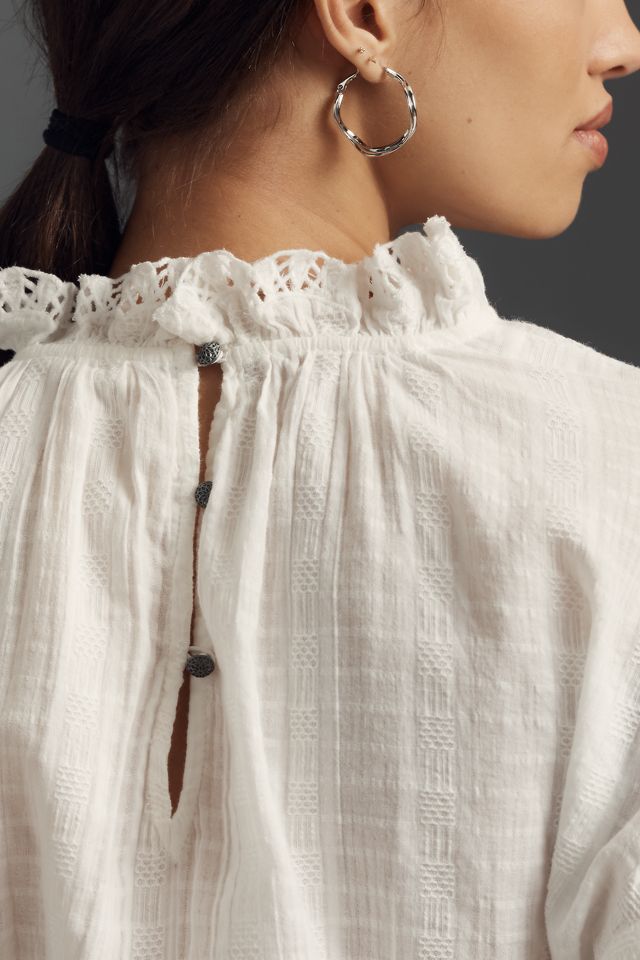 Pilcro Long-Sleeve Ruffled Bubble Blouse #2