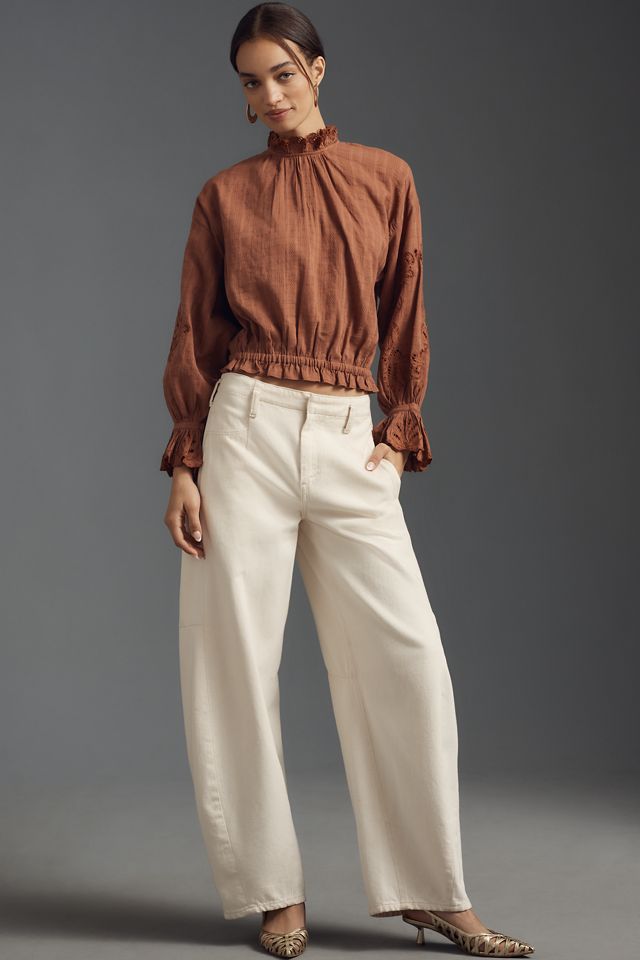 Pilcro Long-Sleeve Ruffled Bubble Blouse #2