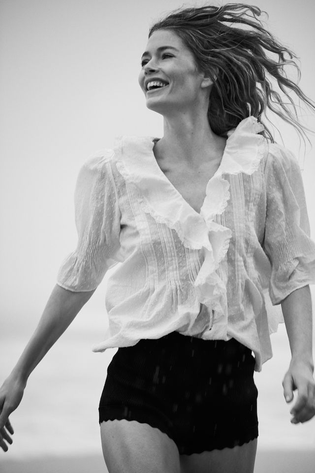 By Anthropologie Ruffled Pin-Tuck Button-Front Blouse #4