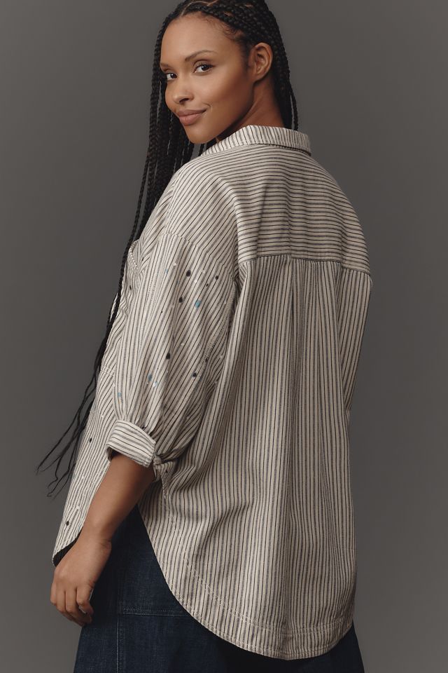 Pilcro Studio Smock Buttondown Shirt #6