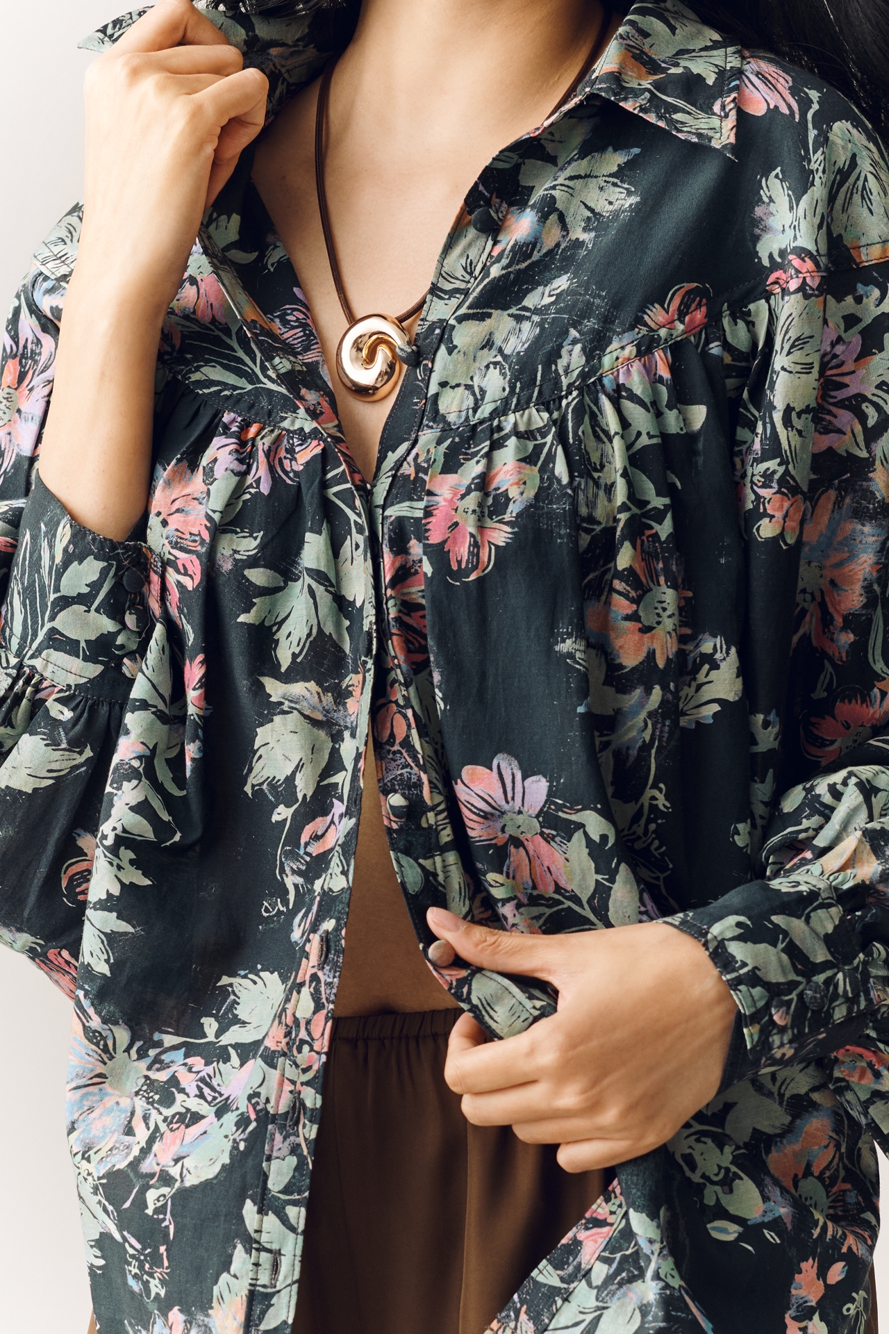 Pilcro Batwing Yoke Blouse