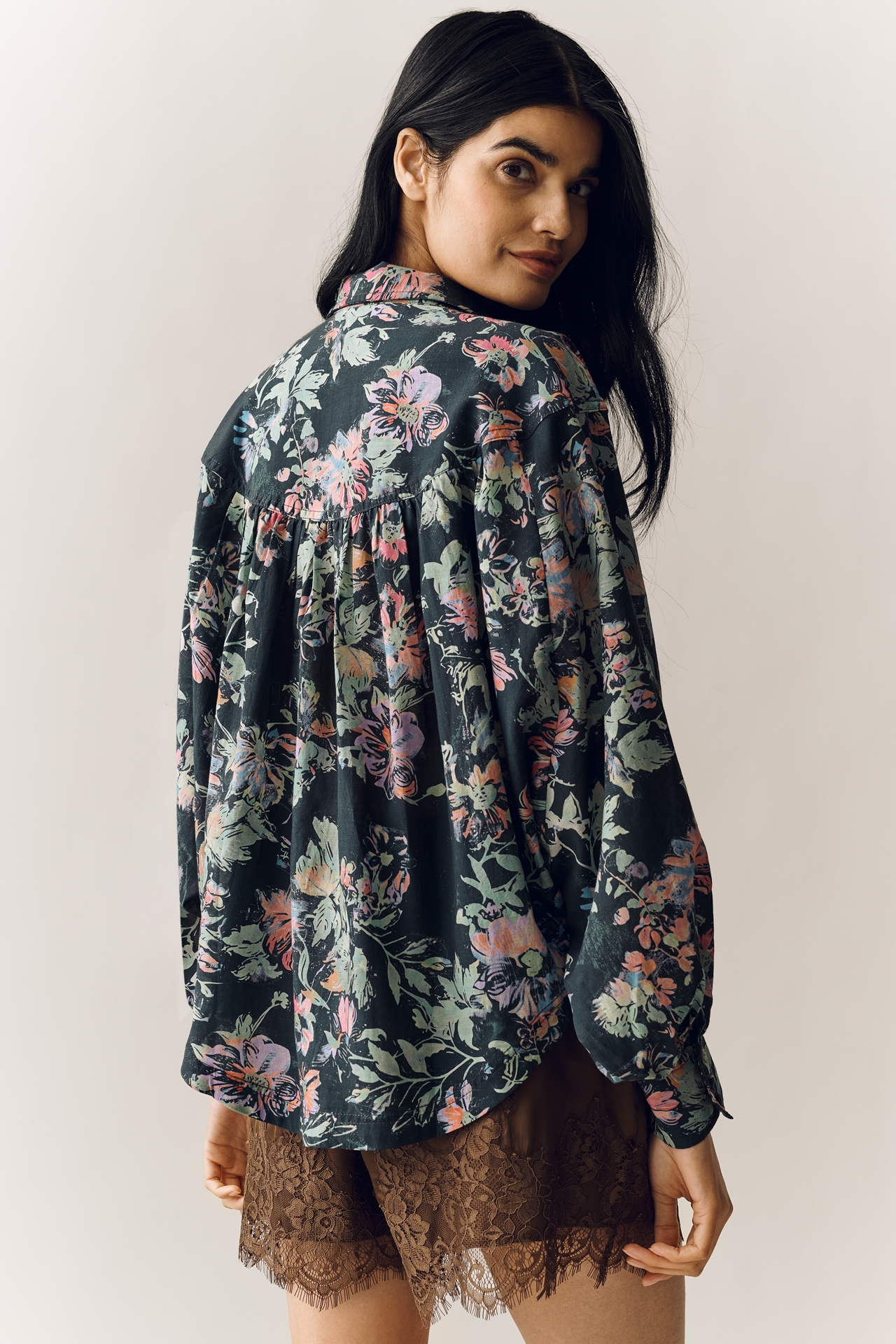 Pilcro Batwing Yoke Blouse