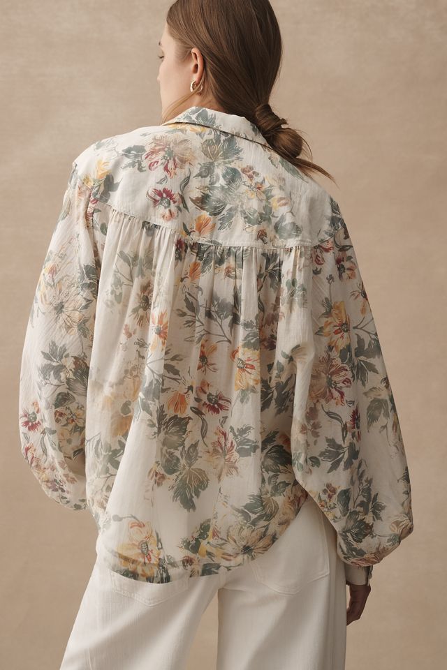 Pilcro Batwing Yoke Blouse #1
